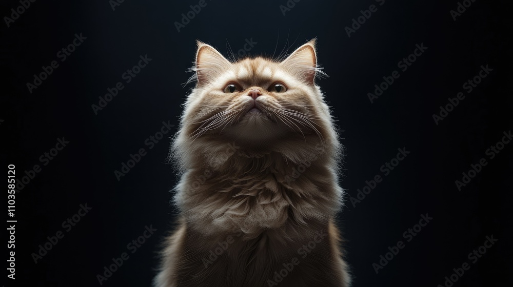 Fototapeta premium Elegant Persian Cat with Soft Long Fur