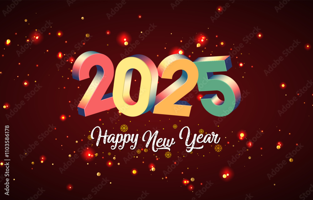 2025 happy new year template banner with modern 3d text effect and beautiful sparkle luxury shiny ornament abstract gradient red background design 74 2025 happy new year template banner with modern 3d text effect and beautiful sparkle luxury shiny ornament abstract gradient red background design 74