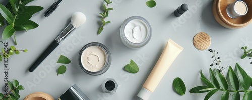 Create a modern, captivating image for cosmetics development, infused with Squarespace's signature style. photo