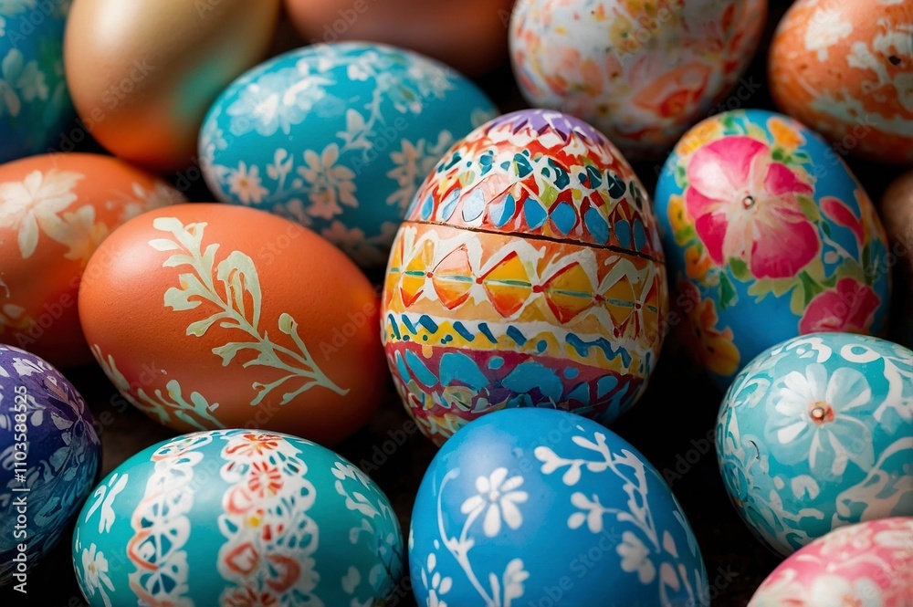 closeup_of_easter_egg_decoration closeup_of_easter_egg_decoration