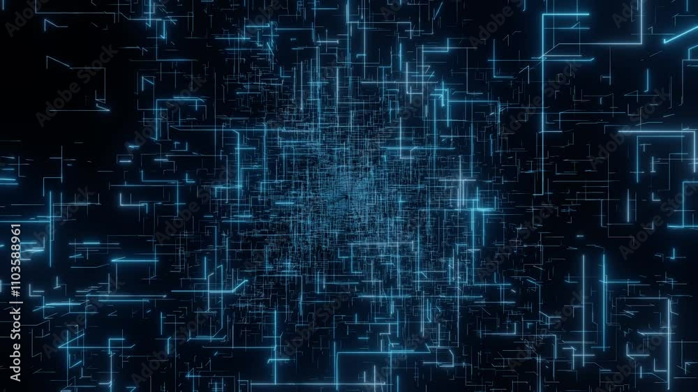 looping animation of geometric light effect abstract neon background looping animation of geometric light effect abstract neon background