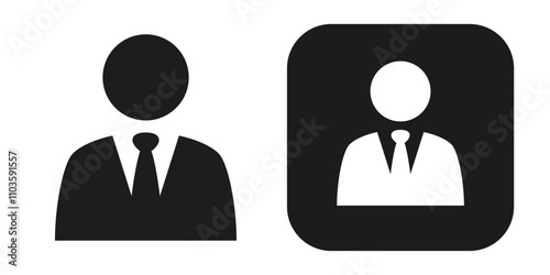 Icons representing businessmen, users, CEOs, profiles, owners, etc.