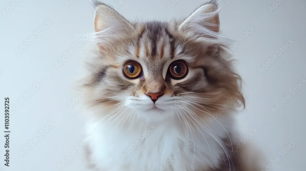 Obraz premium American Curl Cat in Front View