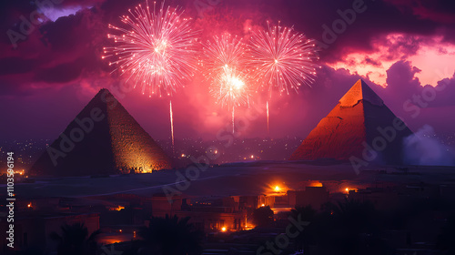 New year celebate from around the world's most famous landmarks