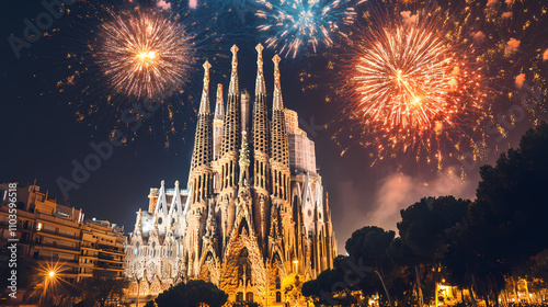 New year celebate from around the world's most famous landmarks