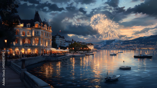 New year celebate from around the world's most famous landmarks