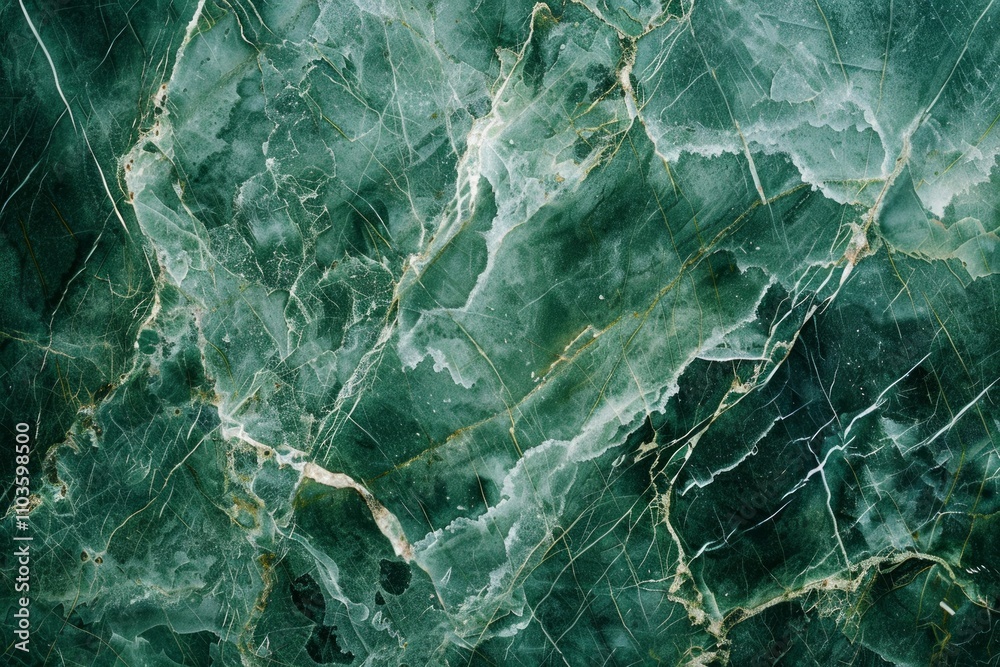 Photo of Green marble floor pattern with white veins. Background texture for backdrops or mapping