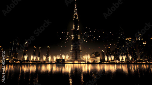 New year celebate from around the world's most famous landmarks