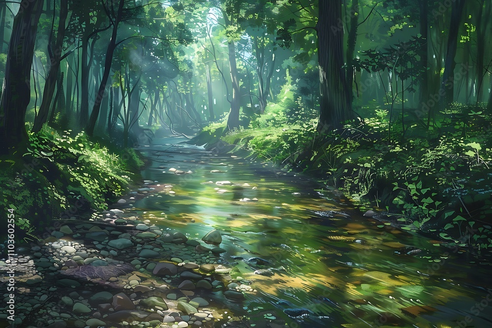 Obraz premium forest in the morning