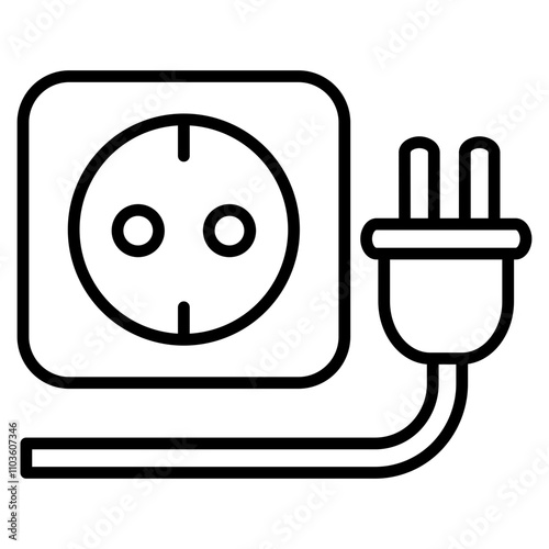 Socket   Icon Element For Design