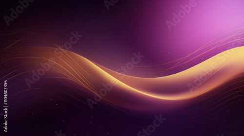 An abstract gradient background that transitions from rich purple to shimmering gold, perfect for branding and corporate identity. It adds depth and a sense of luxury.