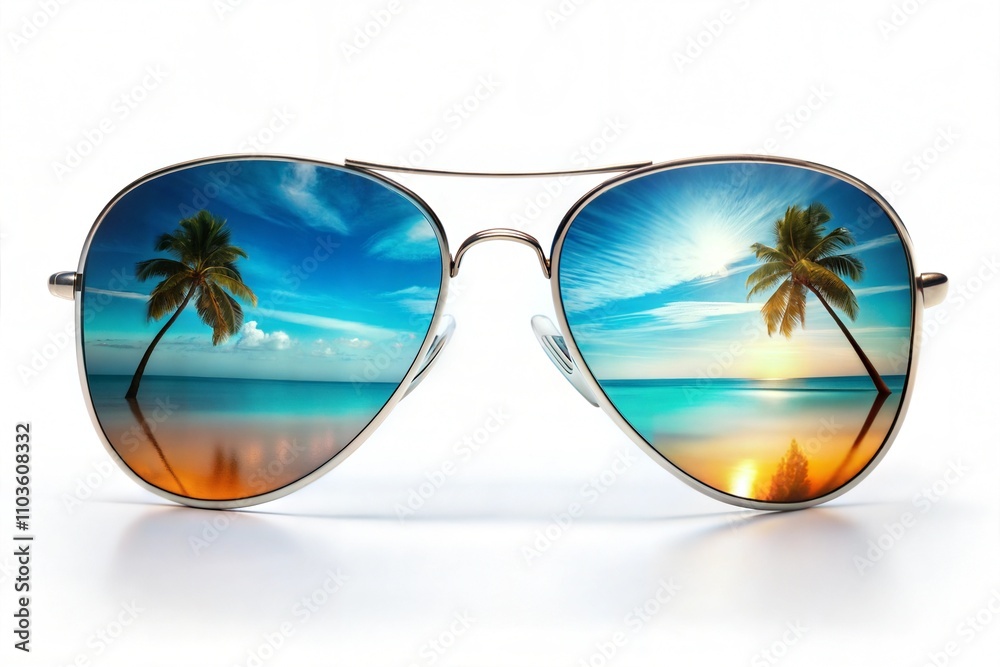 sun glasses and sunglasses on the beach sun glasses and sunglasses on the beach