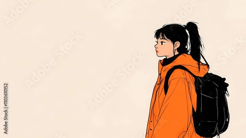 Children shown with backpacks, a flexible visual concept representing education, exploration, or teamwork in stock photography