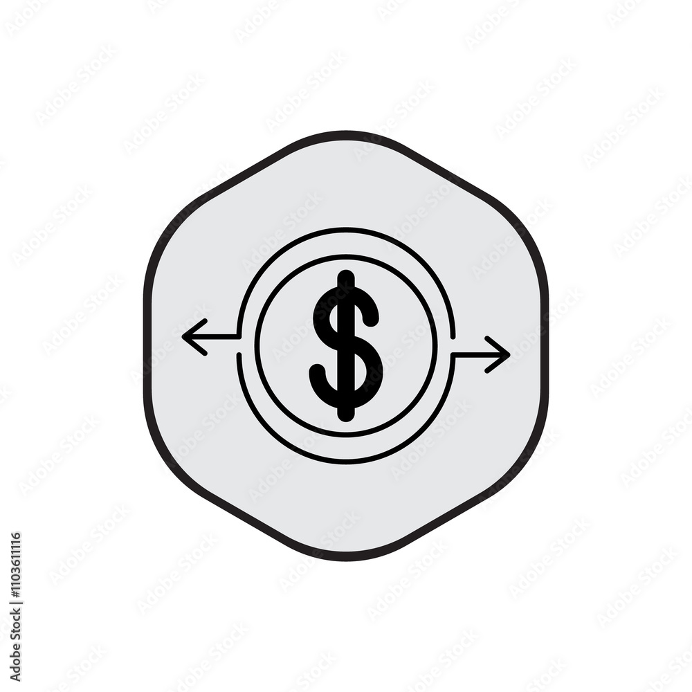 The Money, finances, and coin-related icon . wealth icon collection.
