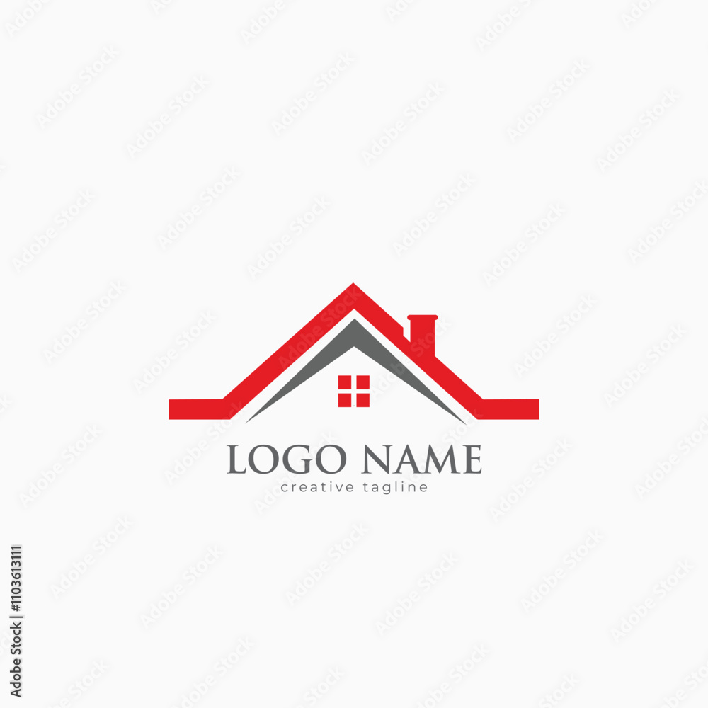 Modern House logo fully editable vector template Modern House logo fully editable vector template