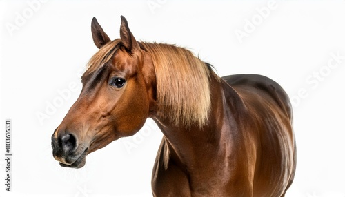 horse isolated on white