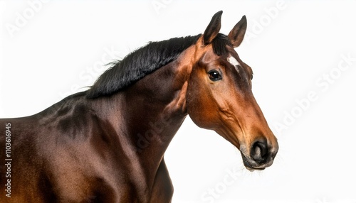 horse isolated on white