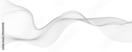 Abstract grey smoky wave background. 