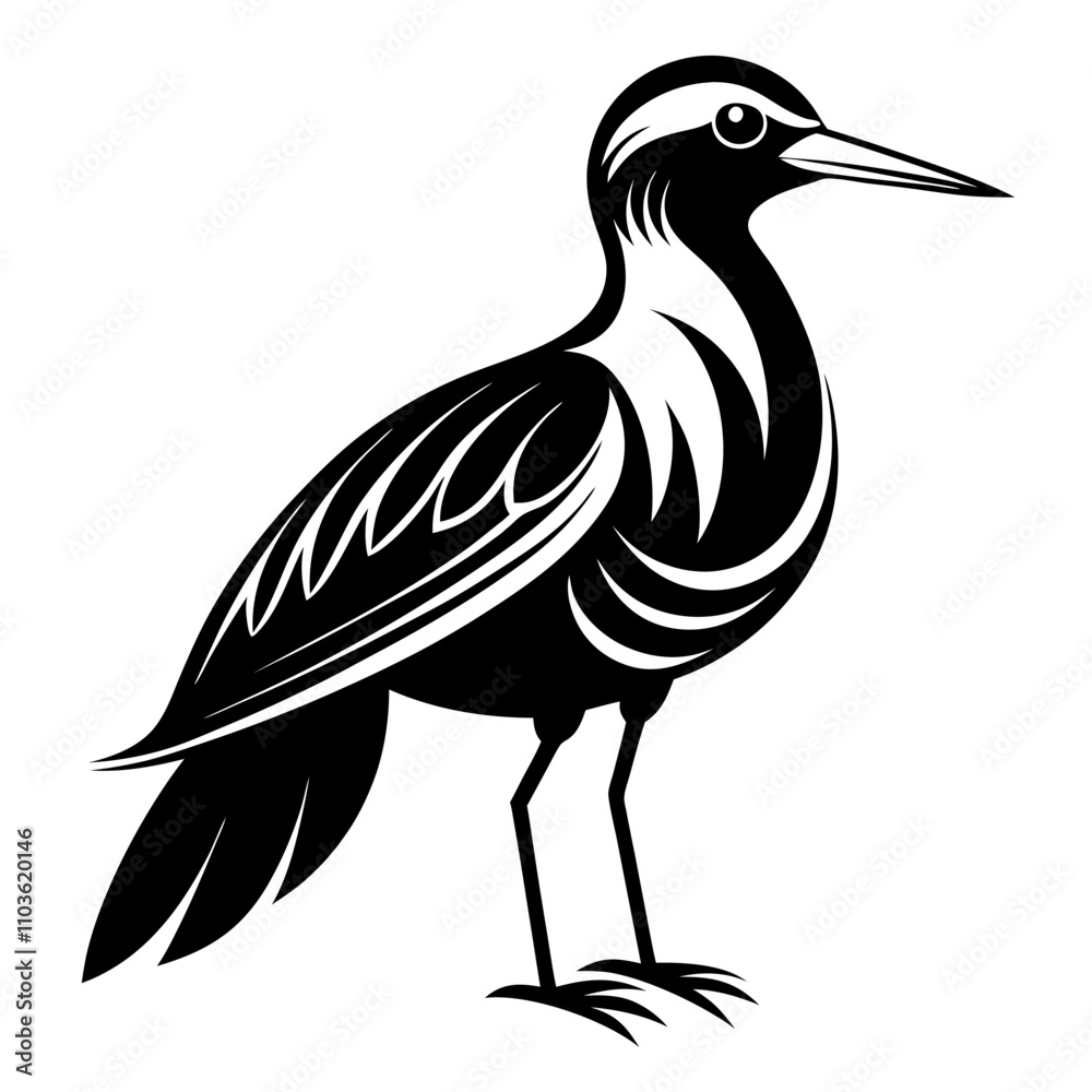 Obraz premium Lilac-Breasted Roller silhouette