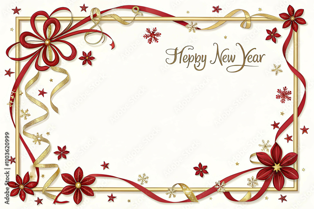 Christmas & Happy New Year Festive Frame Christmas & Happy New Year Festive Frame