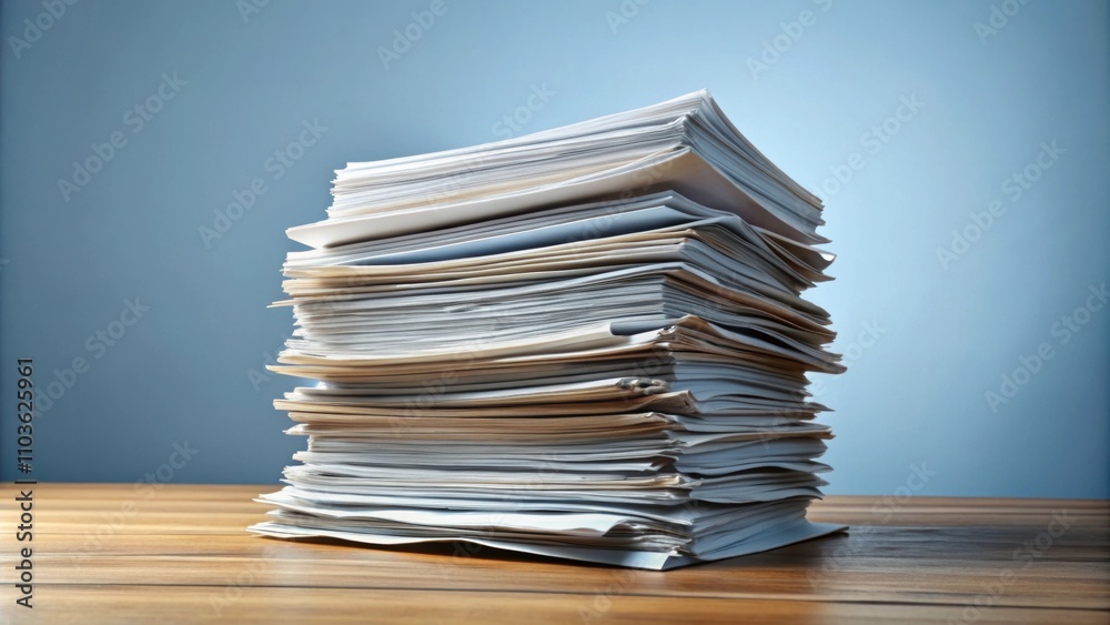 Image of a stack of official government documents representing administrative regulations, government, paperwork Image of a stack of official government documents representing administrative regulations, government, paperwork