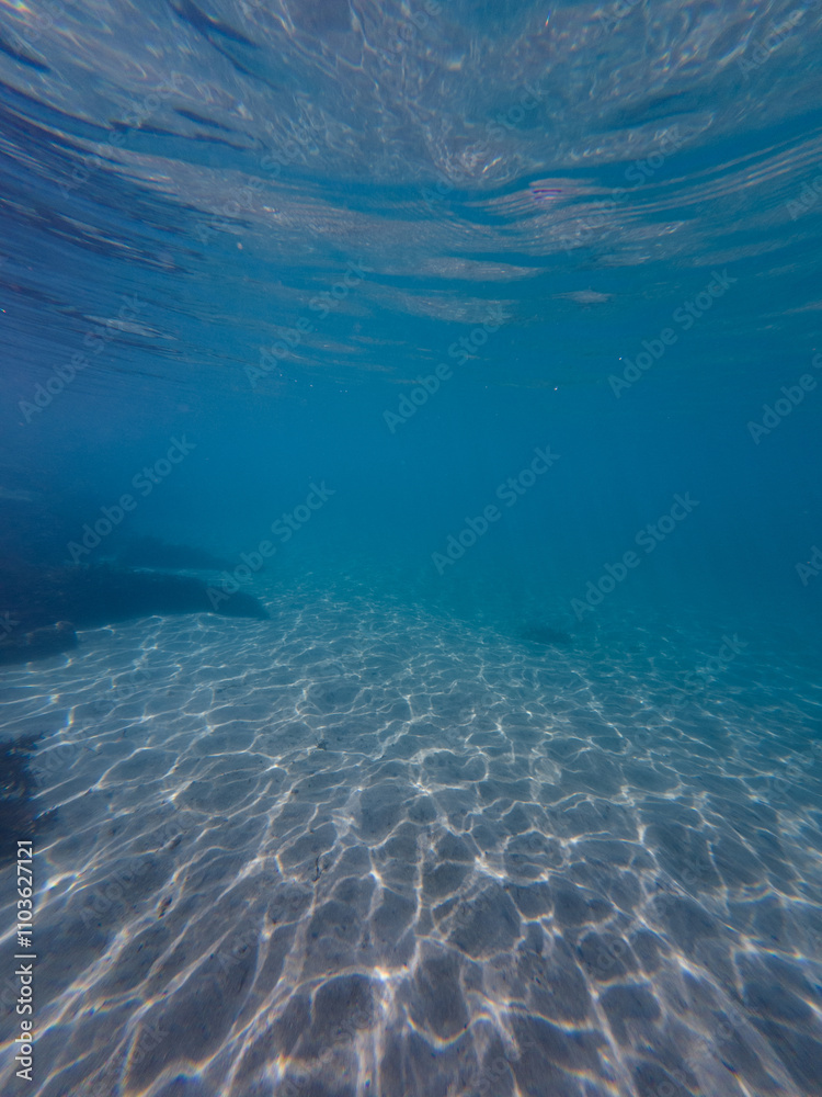 Beautiful ripple pattern on the ocean floor. Beautiful ripple pattern on the ocean floor.