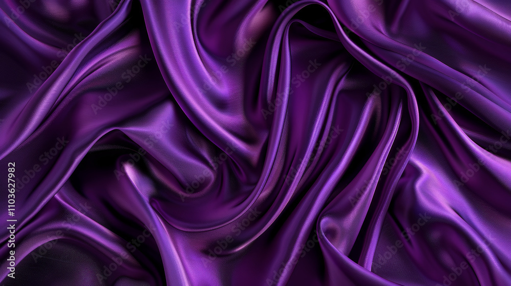 Obraz premium Purple Silk in Luxurious Folds for Elegant Design