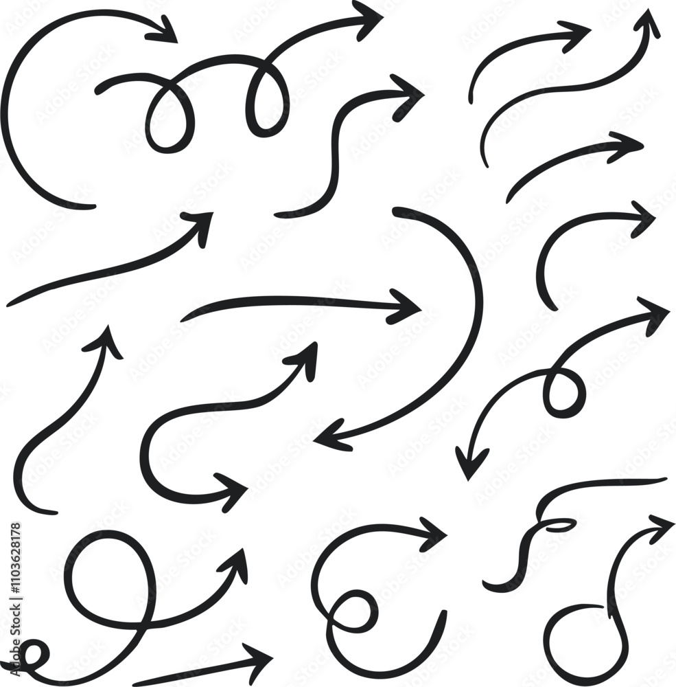 various arrows in different shapes and sizes various arrows in different shapes and sizes