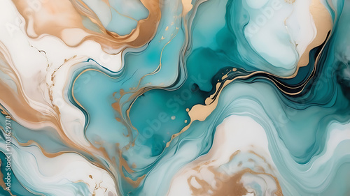 Explore of fluid art with this exquisite alcohol ink colorful painting showcasing soft marble textures and gradient abstract background.