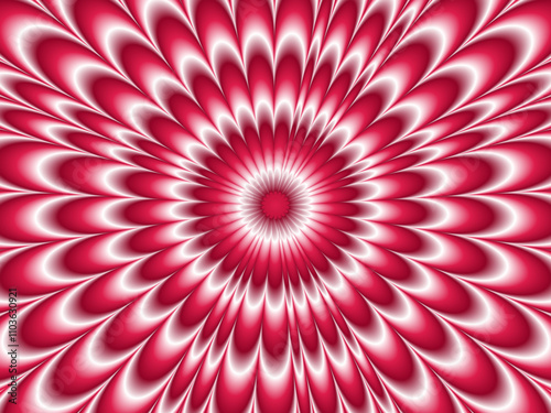 Circular patterns with psychedelic optical illusions and sun ray-inspired vector designs create a surreal blend of geometry, lines, and vibrant effects in a hypnotic and visually striking composition.