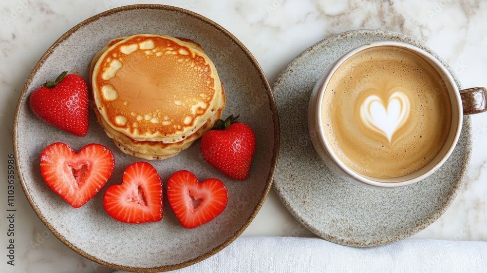 Heart-Shaped Breakfast Delight Heart-Shaped Breakfast Delight