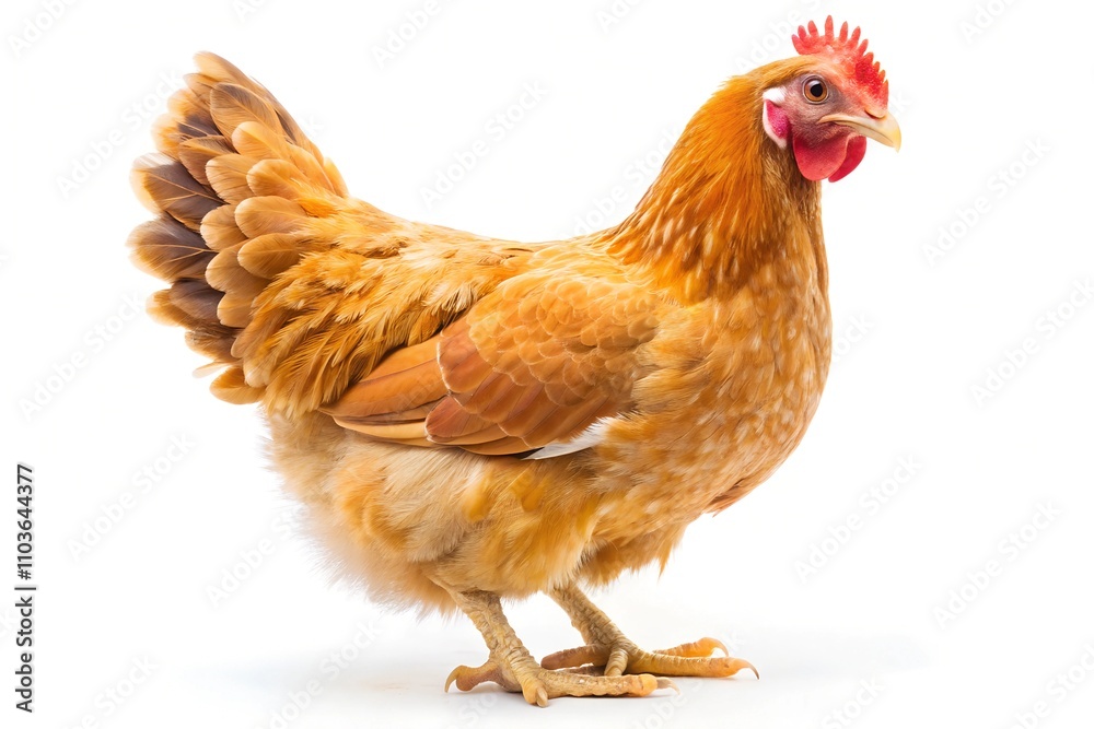 Fototapeta premium chicken isolated on white