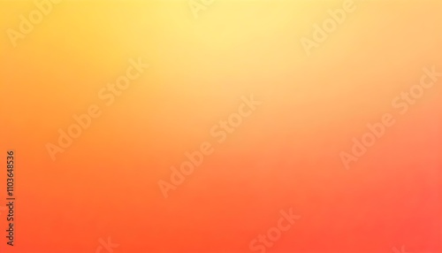 Warm gradient background with sunny yellow, coral, and soft orange tones.