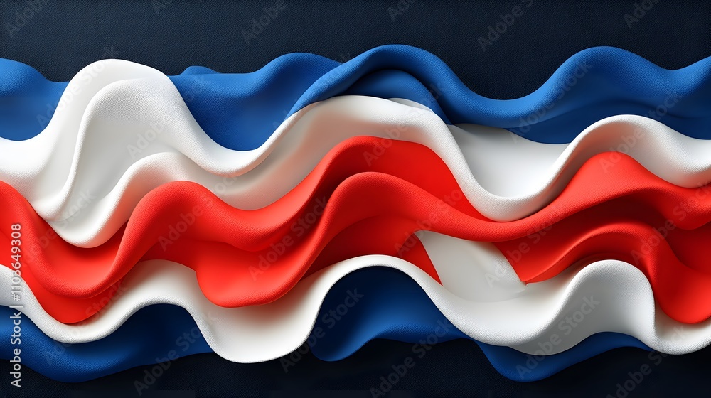 Fototapeta premium Minimalist abstract background with textured layers, honoring Veterans Day with a patriotic color palette and soft contrasts