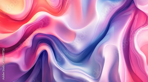 Abstract Colorful Liquid Motion Design Art