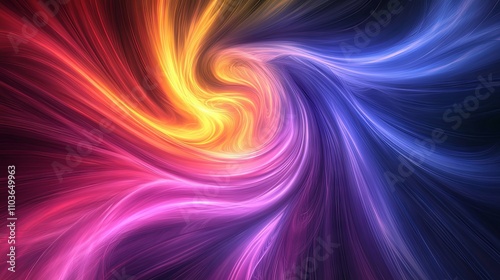 Abstract Colorful Swirling Design