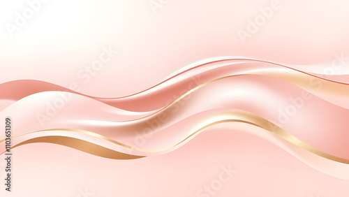 Abstract Red Wave Line Vector Wallpaper