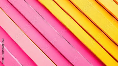Vibrant abstract background showcasing horizontal stripes in contrasting yellow and pink hues, creating a bright and playful visual effect.