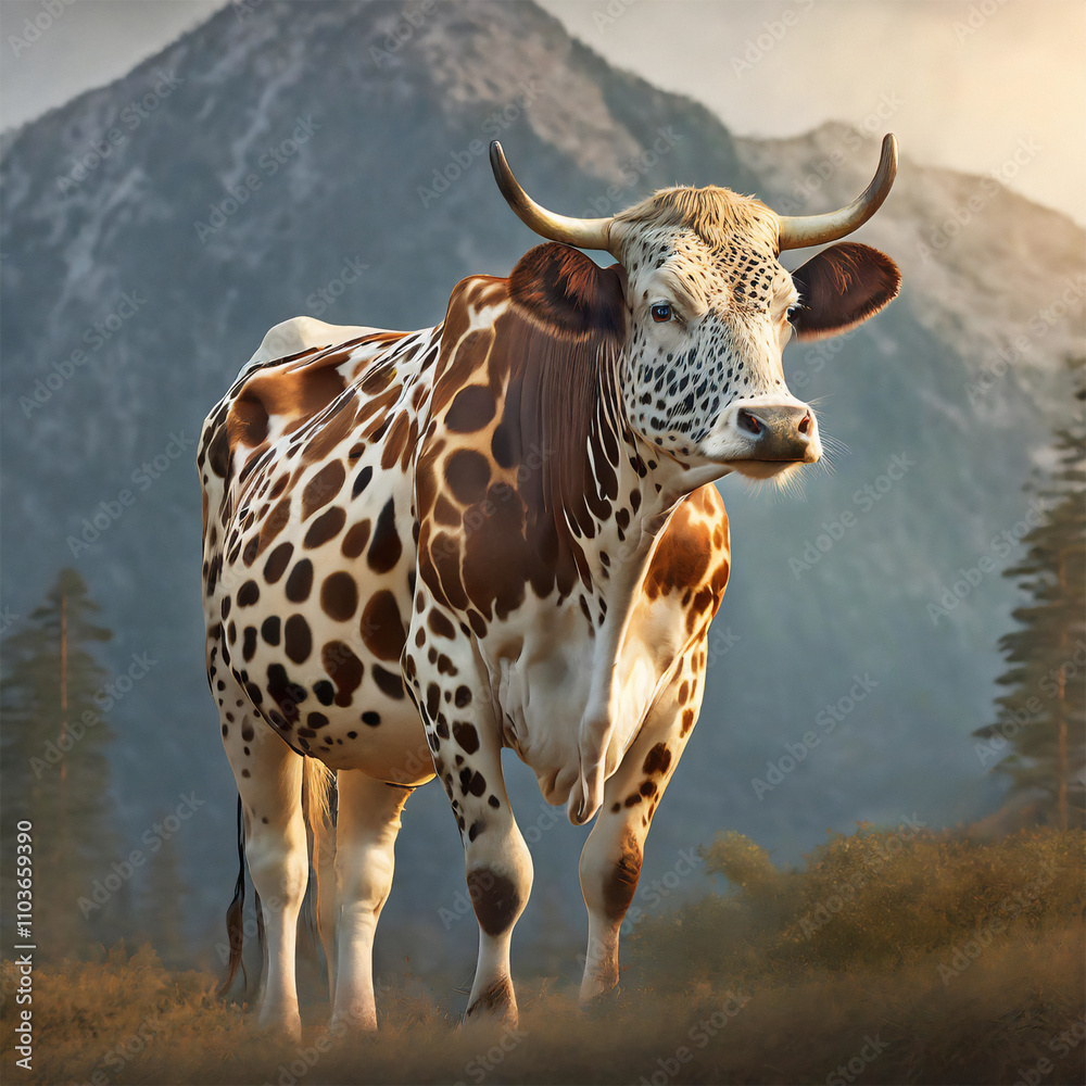 Leopard cow Leopard cow