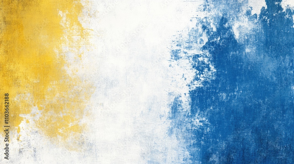 Textured background featuring a blend of blue, white, and yellow hues with a grunge effect, creating a vibrant and artistic visual appeal. Textured background featuring a blend of blue, white, and yellow hues with a grunge effect, creating a vibrant and artistic visual appeal.