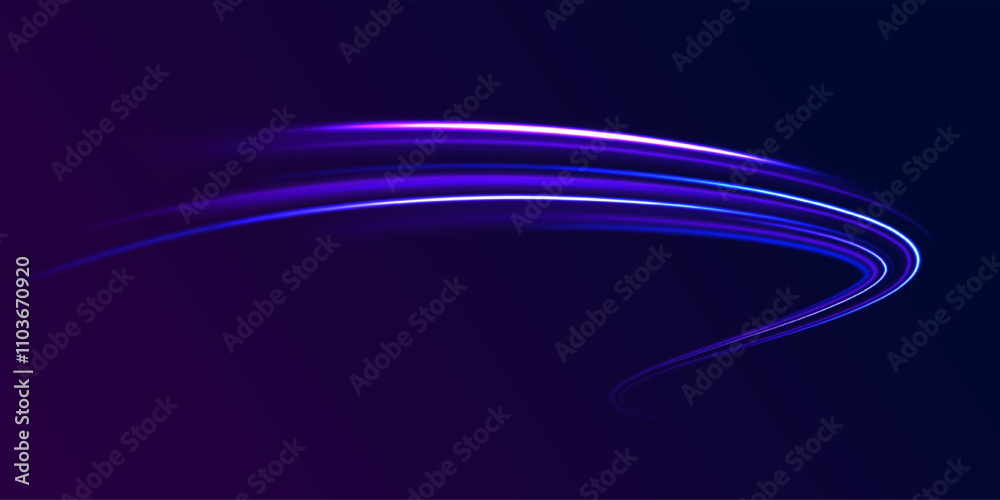 High-speed light trails effect. Futuristic dynamic motion technology. Png, neon, line, blur, beam, ray, abstract, energy. Neon color glowing lines background, Glowing wave swirl, impulse cable lines. High-speed light trails effect. Futuristic dynamic motion technology. Png, neon, line, blur, beam, ray, abstract, energy. Neon color glowing lines background, Glowing wave swirl, impulse cable lines.