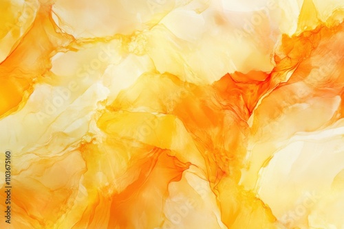 Abstract orange and yellow art digital background design vibrant colorful modern photo