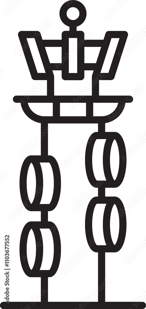 Network and Communication Tower Icon
Network and Communication Tower Icon