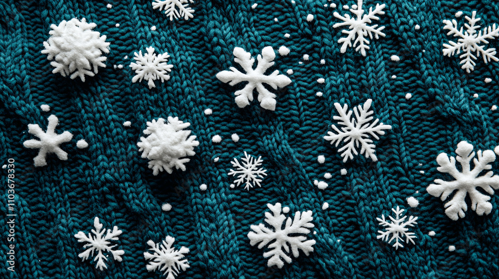 Knitted Snowflake Pattern