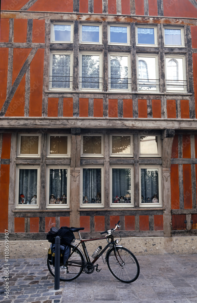 Troyes, France: typical half-timbered houses Troyes, France: typical half-timbered houses
