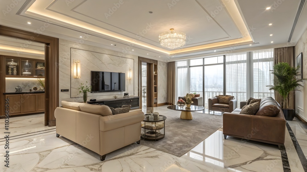 Chic Modern Living Room Design Neutral Tones with Rustic Accents and Bright Lighting, Cozy Minimalist Interior for a Warm and Inviting Home Chic Modern Living Room Design Neutral Tones with Rustic Accents and Bright Lighting, Cozy Minimalist Interior for a Warm and Inviting Home