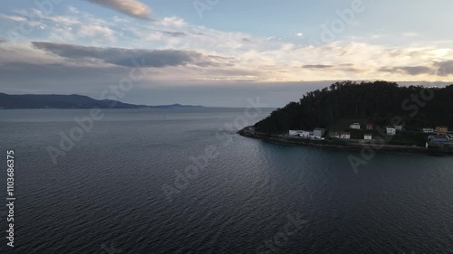 Faro de Rebordiño en Muros Galicia