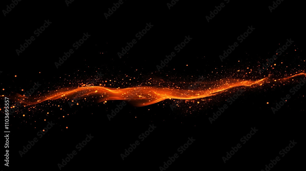 Fototapeta premium beautiful hot burning tall flames from bonfire on dark black background , The movement of the flames in the dark , Flame shooting out like a flamethrower , Fiery Explosion Blast, Flame on Black Back 