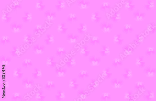 Light butterflies on a pink background. Background image. A repeating diamond pattern of butterfly shaped light spots on a pink background.