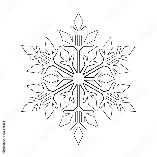 Snowflake cooring pages